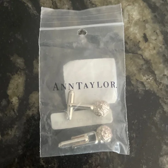 Ann Taylor Sterling Cuff Links - Picture 2 of 4